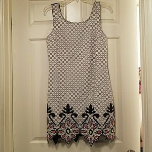 Black and white mini dress L